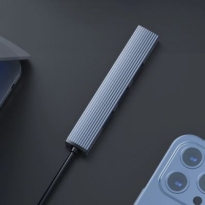 7. Hub USB-A Orico AH-A13 stacja dokująca 1x USB-A 3.0 + 3x USB-A 2.0 - szary