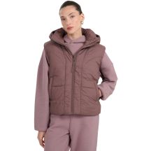 Kamizelka damska 4F F299 ciemny brązowy 4FWAW25TVJAF299 80S