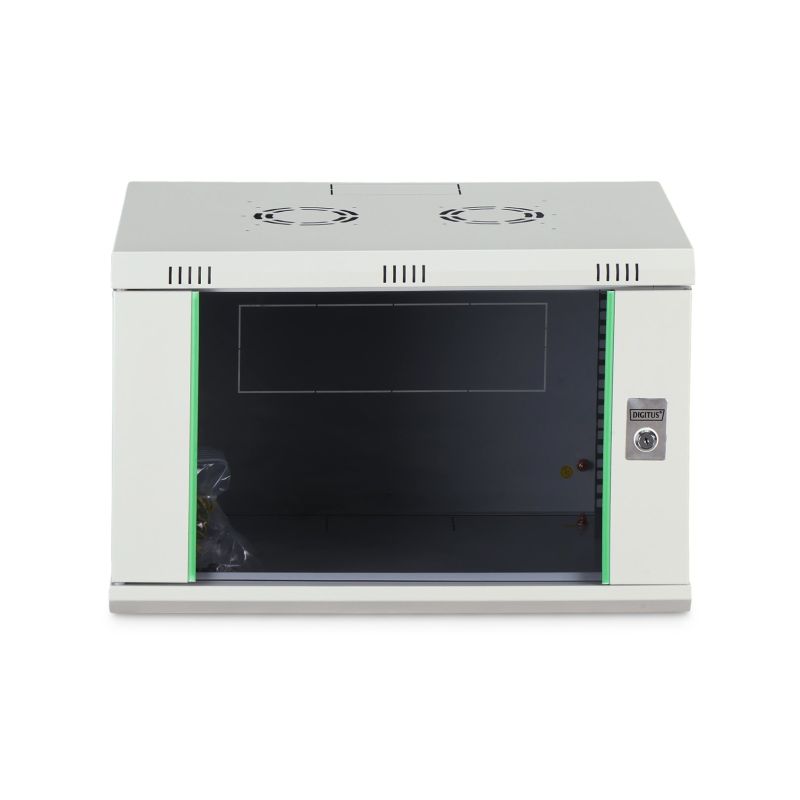 27. NWS Wandschrank 19" 7HE Digitus 416,15x600x450 mm, Farbe Grau (RAL 7035)