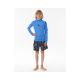 4. Lycra RIP CURL Brand Wave Upf L/S-Boy niebieski