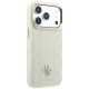12. Etui Guess Stripe Peony 4G Logo MagSafe na iPhone 18 Pro Max / 17 Pro Max - beżowe