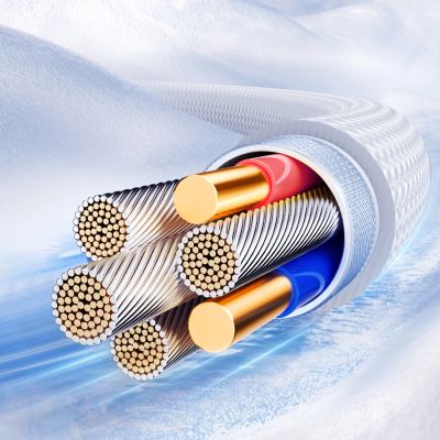 12. Kabel Joyroom S-A42 Crystal-Clear Series 3A USB-A - USB-C 1,2m - biały