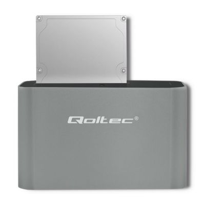 4. QOLTEC STACJA DOKUJĄCA HDD/SSD | 2.5"/3.5" SATA | USB 3.0