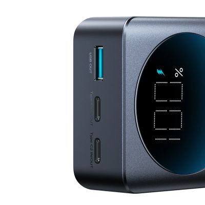 6. Powerbank Joyroom JR-PBF05 Pro 30000mAh 65W z wyświetlaczem cyfrowym 2x USB-C 1x USB-A - czarny