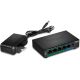 5. TRENDnet Switch  5 Port Gbit PoE+  32W                Metall