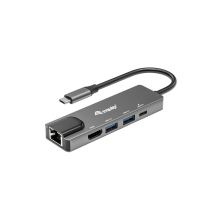 Equip 133489 stacja dokująca Przewodowa USB 3.2 Gen 1 (3.1 Gen 1) Type-C Szary