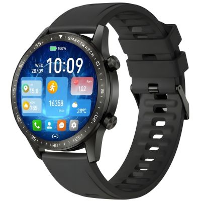 4. Smartwatch Gravity Czarny 2 Paski GT10-4