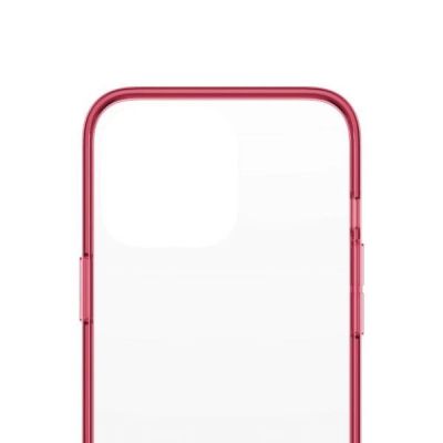 6. Etui PanzerGlass ClearCase antybakteryjne z certyfikatem Military Grade na iPhone 13 Pro - przezroczysto-różowe