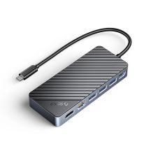 Stacja dokująca Orico OM28PR-G2 USB-C z kieszenią na dysk M.2 + 1 x USB-A 3.2 + 1x USB-C 3.2 + 2x USB-A 2.0 + 1x HDMI + 1x Ethernet - czarna