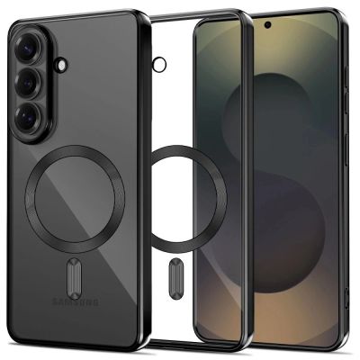 Etui Tech-Protect MagFlex na Samsung Galaxy S26 - przezroczysto-czarne