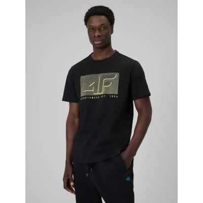 T-shirt regular z nadrukiem męski 4F 4FRSS26TTSHM3991-20S