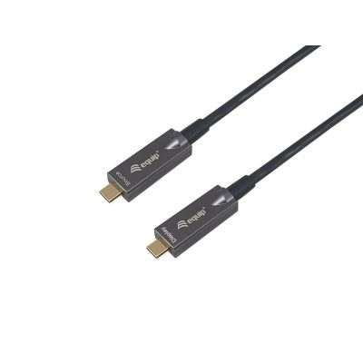 7. Wyposażony aktywny kabel optyczny USB-C M/M 10m PD 60W 4K/60Hz 10Gbps Wideo+Dane+PD