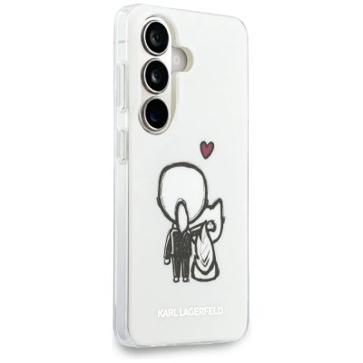 4. Etui Karl Lagerfeld IML Karl&Choupette MagSafe na Samsung Galaxy S26 - przezroczyste