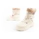 8. Lee Cooper buty sportowe damskie zimowe trekkingowe ocieplane beżowy kremowy