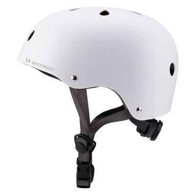 2. Kask rowerowy BMX/hulajnoga Wozinsky lekki 48-52 cm - biały