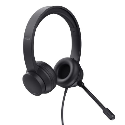 6. Zestaw słuchawkowy Trust HS-201 Black