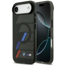 Etui BMW M IML Metal Buttons Tricolor Lines MagSafe na iPhone Air - czarne