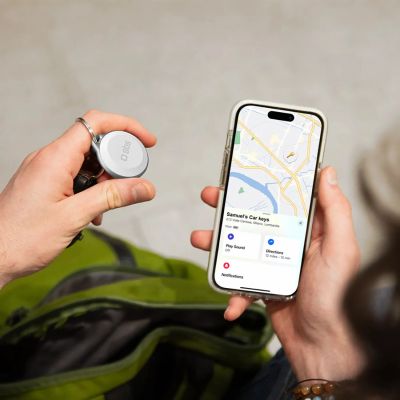 2. Lokalizator SBS Track My Circle wodoodporny IP65 kompatybilny z Apple Find My - biały