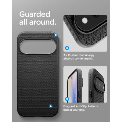 10. Etui Spigen Liquid Air Mag MagSafe na Google Pixel 11 Pro XL - czarne matowe