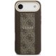 3. Etui Guess 4G Stripe MagSafe na iPhone Air - brązowe