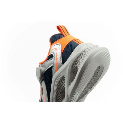 7. Skechers  buty sportowe dziecięce Glow Strider LED dla chłopca srebrne