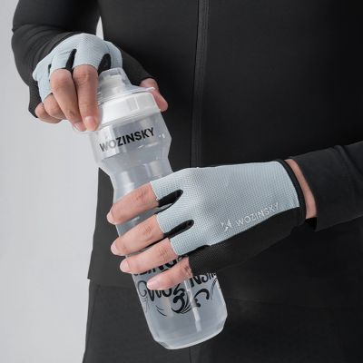 4. Rękawiczki rowerowe Wozinsky WRR-02M rozmiar M - szare
