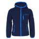 Kurtka polarowa dziecięca TrollKids Kids Stavanger Jacket navy/light blue wiatroszczelna niebieska (706-110)