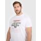 5. T-shirt regular z nadrukiem męski 4F 4FRAW25TTSHM3612-10S