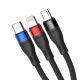 3. Kabel 3mk Hyper Cable N-SERIES 3 in 1 USB-A / Lightning / Micro 1.2m 9V/2A 18W - czarny
