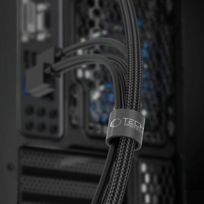 3. Organizer do kabli Tech-Protect Velcro Cable 3m - czarny