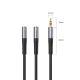 2. Adapter audio Orico AX2 mini jack 3.5 mm rozdzielacz na słuchawki i mikrofon 0.5 m - czarny