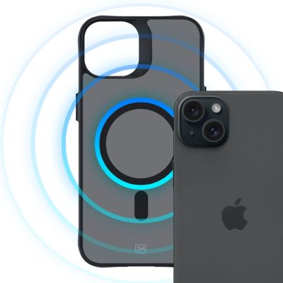18. Etui 3mk Smoke MagCase z MagSafe na iPhone 15 Plus - półprzezroczyste