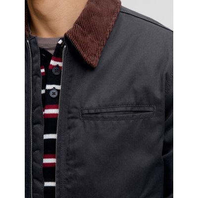 4. Jack&Jones kurtka pilotka JORNORREBRO WORKER JACKET 12282903 BLACK/CORDUROY C