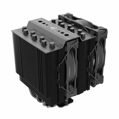 6. Akasa SOHO H7 Procesor Chłodnica powietrza 12 cm Czarny 1 szt.