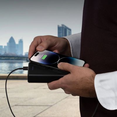 5. Powerbank Puro Fast 20000 mAh 2x USB-A + 1x USB-C - czarny