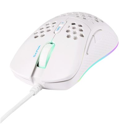 2. Deltaco Gaming GAM-108-W myszka Dla praworęcznych USB Typu-A Optyczny 6400 DPI