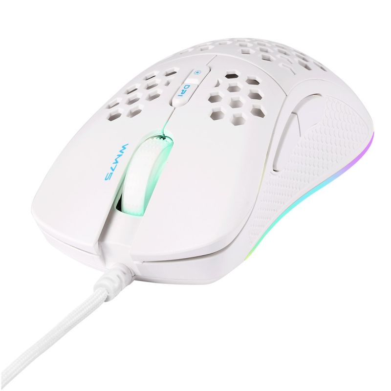 2. Deltaco Gaming GAM-108-W myszka Dla praworęcznych USB Typu-A Optyczny 6400 DPI