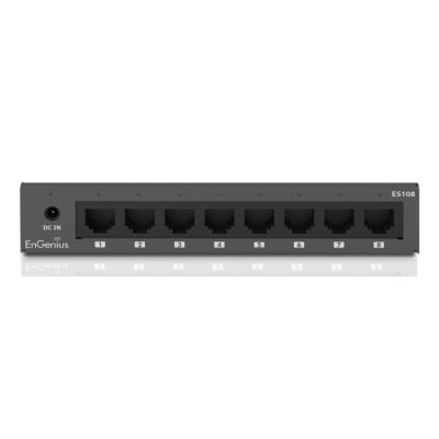 4. EnGenius ES108 przełącznik sieciowy Nie zarządzany Gigabit Ethernet (10/100/1000) Czarny