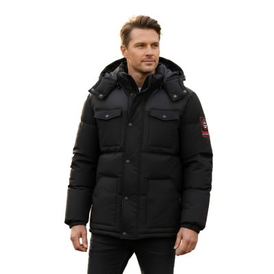 9. Kurtka męska Geographical Norway BAREDA DB BLACK MEN 096 BLACK (WY3882H/GN-NOIR)