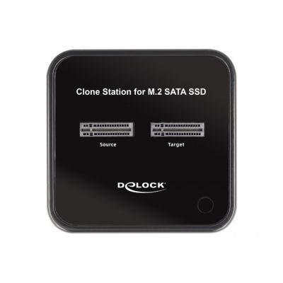 4. DeLOCK Stacja dokująca M.2 dla 2 x M.2 SATA SSD z funkcją klonowania