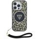2. Etui Guess HC IML Leopard Triangle Cord Strap MagSafe do iPhone 16 Pro - brązowe