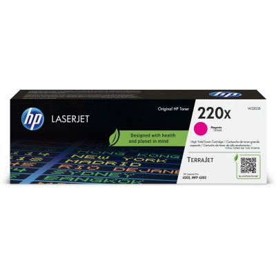 4. HP Oryginalnym wkładem z purpurowym tonerem 220X LaserJet