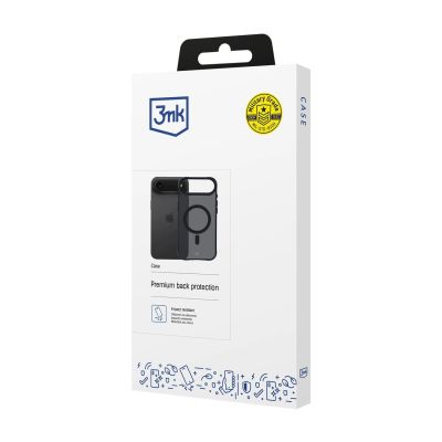 7. Etui 3mk Smoke MagCase na iPhone 17 Air - czarne półprzezroczyste