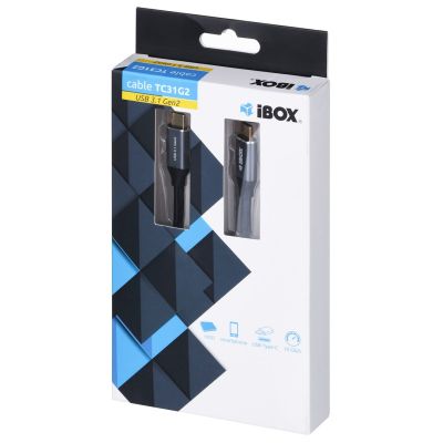 5. Kabel IBOX IKUMTC31G2 (USB typu C - USB typu C ; 1m; kolor czarny)
