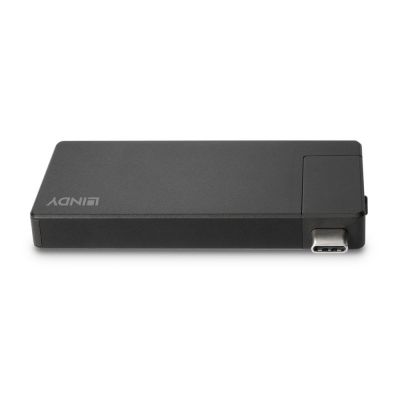 3. Lindy 43336 stacja dokująca Przewodowa USB 3.2 Gen 1 (3.1 Gen 1) Type-C Czarny