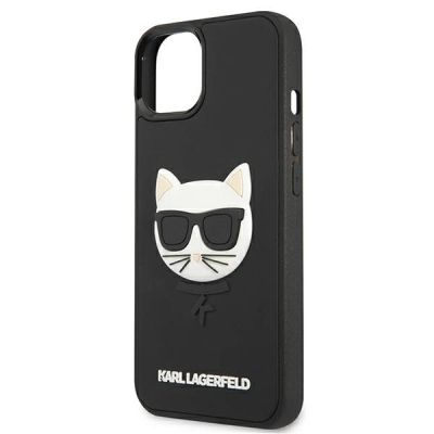6. Etui Karl Lagerfeld 3D Rubber Choupette na iPhone 13 mini - czarne