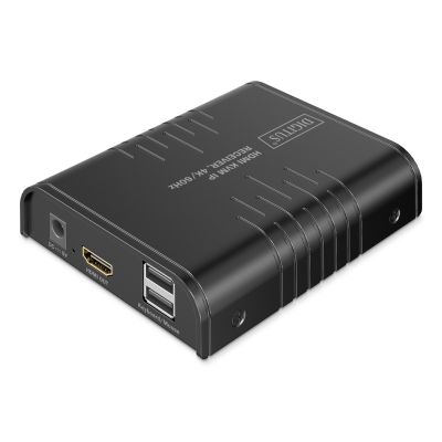 2. Przedłużacz (extender) po skrętce kat.6 HDMI 4K/60Hz z KVM USB 2.0 przez IP 1G lub do 120m/200m - dodatkowy odbiornik do DS-55355