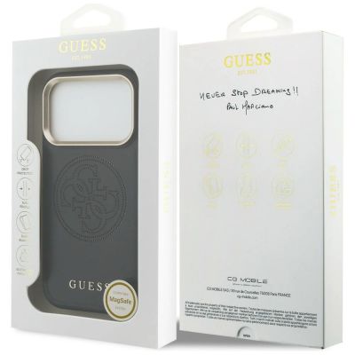 8. Etui Guess Perforated 4G MagSafe na iPhone 17 Pro Max - czarne
