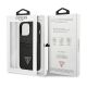 8. Etui Guess Saffiano Triangle Logo Cardslot na iPhone 13 / 13 Pro - czarne