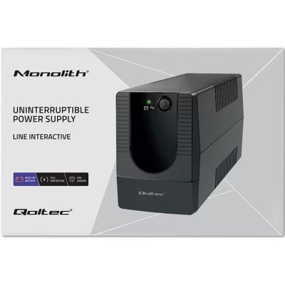 21. QOLTEC ZASILACZ AWARYJNY UPS LINE INTERACTIVE | MONOLITH | 1000VA | 600W